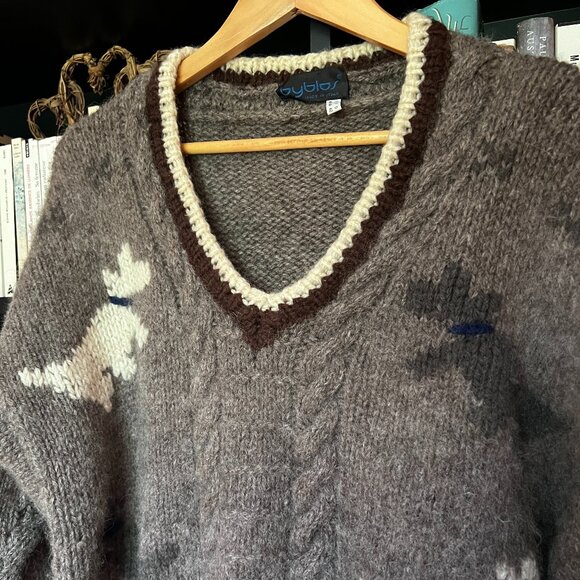 BYBLOS chunky wool sweater, size 42 (L) - Picture 3 of 8